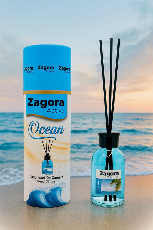 Zagora Active Ocean Reed Diffuser – Odorizant de Cameră cu Bețișoare – Silindir – 100ml