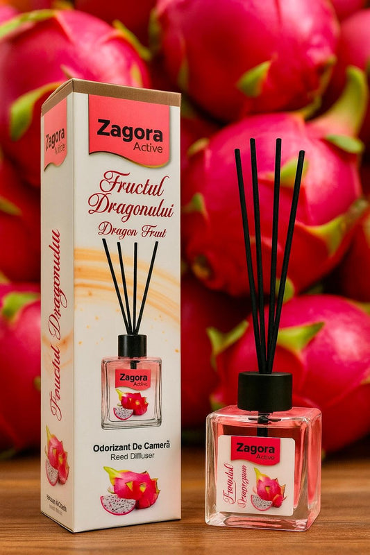 Zagora Active – Odorizant de Cameră Fructul Dragonului (Dragon Fruit) – Reed Diffuser