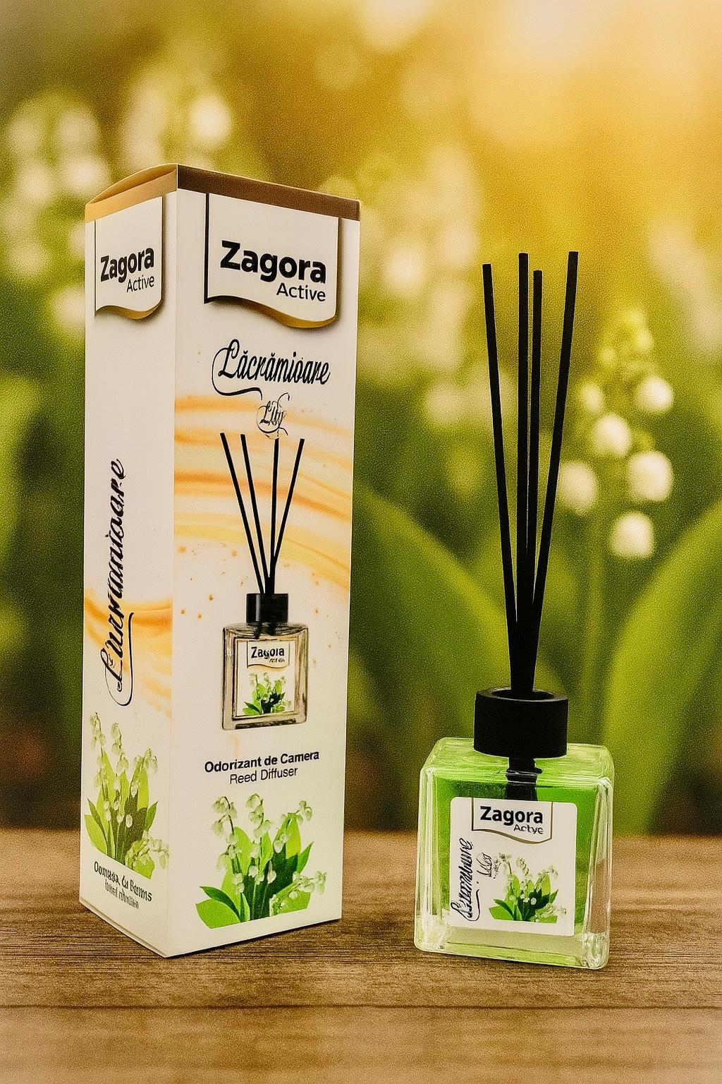 Zagora Active – Odorizant de Cameră Lăcrămioare (Lily) – Reed Diffuser