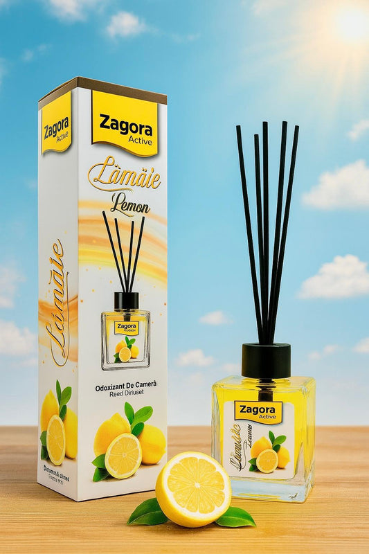 Zagora Active – Odorizant de Cameră Lămâie (Lemon) – Reed Diffuser