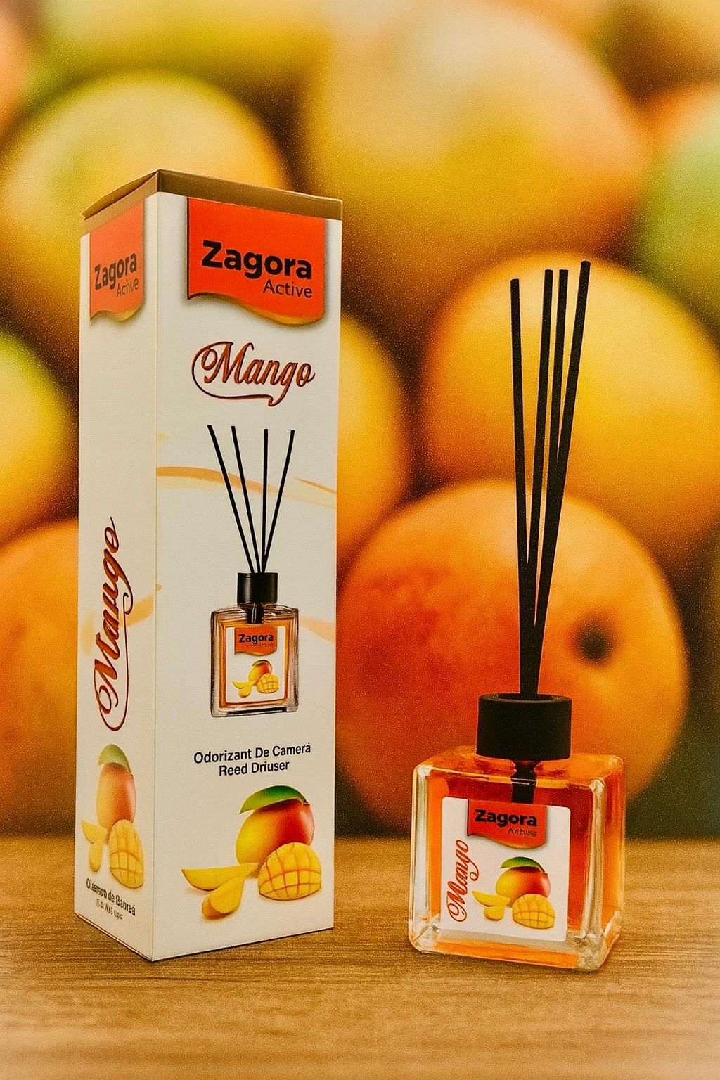 Zagora Active – Odorizant de Cameră Mango – Reed Diffuser