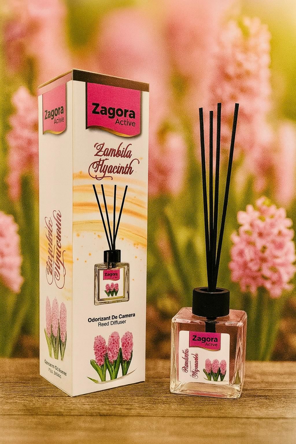 Zagora Active – Odorizant de Cameră Zambilă (Hyacinth) – Reed Diffuser