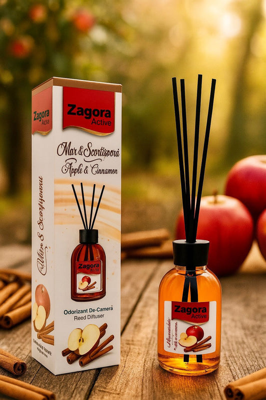Zagora Active – Odorizant de Cameră cu Bețișoare Măr & Scorțișoară