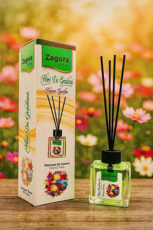 Zagora Active – Odorizant de Cameră Flori de Grădină (Flower Garden) – Reed Diffuser