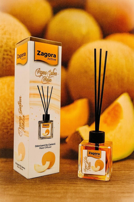 Zagora Active – Odorizant de Cameră Pepene Galben (Melon) – Reed Diffuser