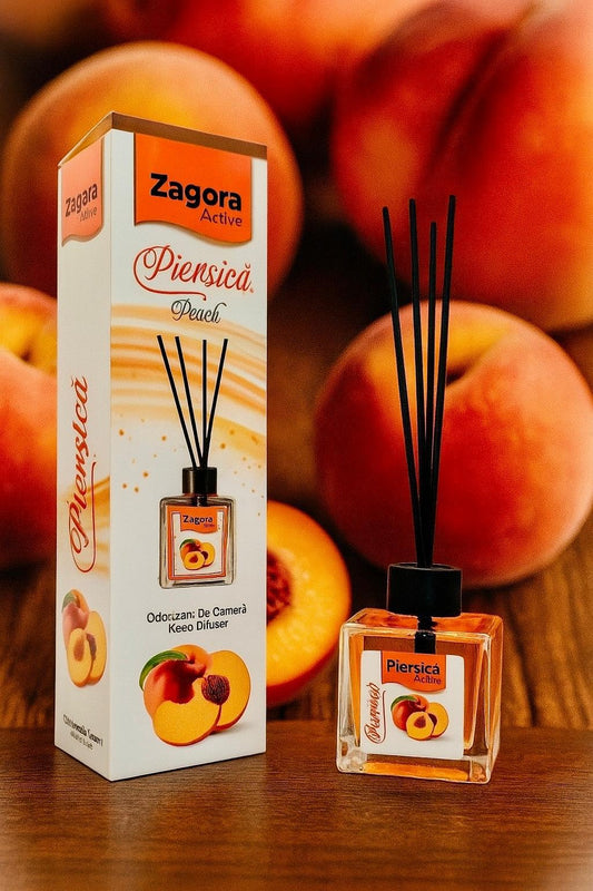 Zagora Active – Odorizant de Cameră Piersică (Peach) – Reed Diffuser