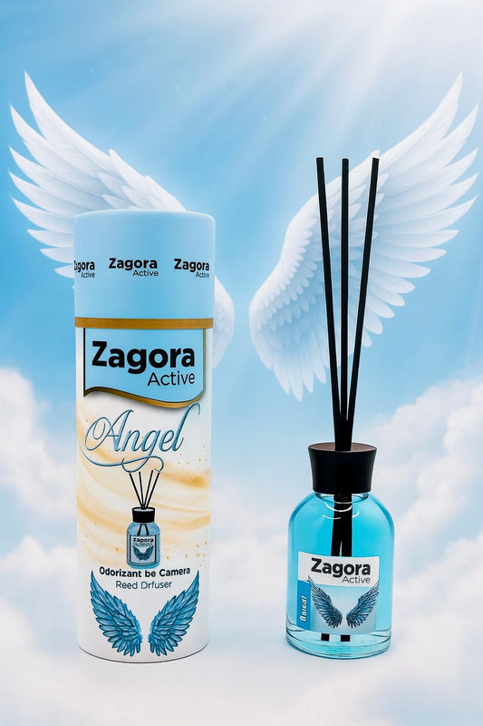 Zagora Active Angel Reed Diffuser – Odorizant de Cameră cu Bețișoare – Silindir – 100ml