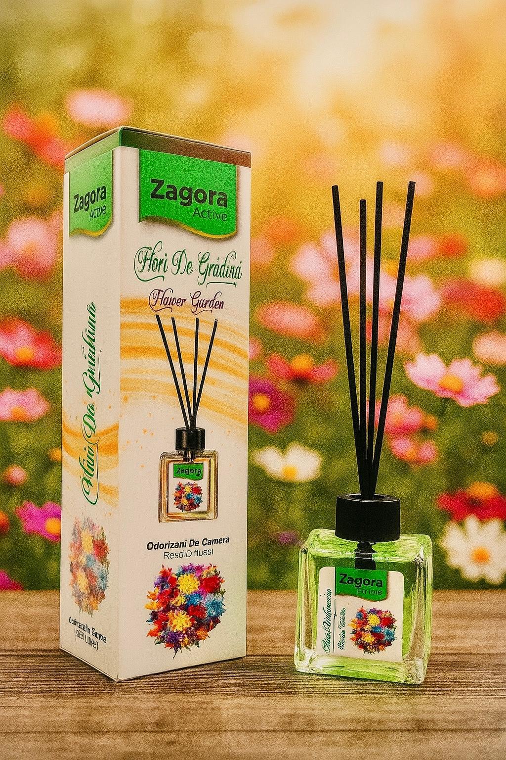 Zagora Active – Odorizant de Cameră Flori de Grădină (Flower Garden) – Reed Diffuser