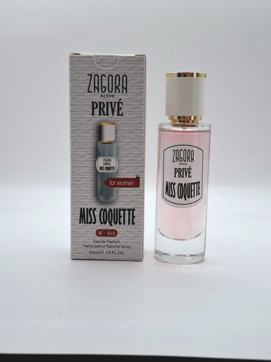 ZAGORA Active Privé Miss Coquette W-103 Eau de Parfum – For Women – 45ml
